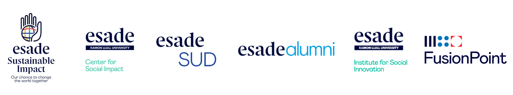 Logos de los colaboradores del Club for Social Change